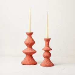 Tall Clay Taper Candle Holder Red - Opalhouse™ Designed With Jungalow™ -Opalhouse Home Deals Store GUEST 030eda6c 85df 45b9 bbc4 07bae42656d4