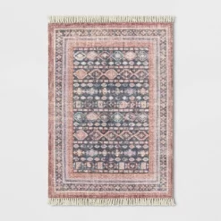 Alexandra Floral Printed Border Persian Rug Blush - Opalhouse™ -Opalhouse Home Deals Store GUEST 13831d26 e9c0 4d66 95de 449574be25e7