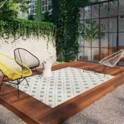 5' X 7' Quatrefoil Outdoor Rug Aqua - Opalhouse™ -Opalhouse Home Deals Store GUEST 1fa6f091 beb1 4fd7 b842 dadda40efd4a