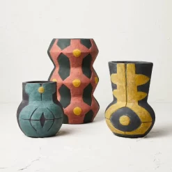 Large Geo Pattern Vase Red - Opalhouse™ Designed With Jungalow™ -Opalhouse Home Deals Store GUEST 3934c160 7c51 42b9 85ef 42416fd61672