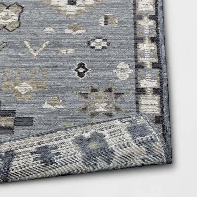 7'x10' Tapestry Rectangular Woven Outdoor Area Rug Gray - Opalhouse™ 3 7'x10' Tapestry Rectangular Woven Outdoor Area Rug Gray - Opalhouse™ - Image 3