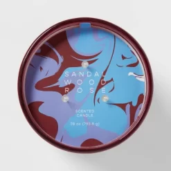 28oz Glass Sandalwood Rose Candle Burgundy - Opalhouse™ -Opalhouse Home Deals Store GUEST 44dfd8e3 508e 4243 a6bb 4bb1c2bed4a3