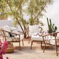 Britanna Oversized Patio Ottoman - Linen - Opalhouse™ -Opalhouse Home Deals Store GUEST 474ca0fe 25d2 44ca 9813 a8a367569dc0