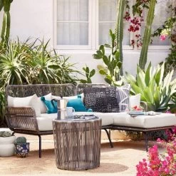 Latigo Patio Sectional Gray/Brown/Linen - Opalhouse™ -Opalhouse Home Deals Store GUEST 58c62a04 f1e9 49d0 af85 6fa1cf870e49