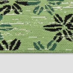 5' X 7' Floral Stamp Outdoor Rug Green - Opalhouse™ -Opalhouse Home Deals Store GUEST 6bf8d430 59fc 44d6 ad14 a69b10e955f1