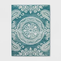 Vintage Medallion Outdoor Rug Turquoise - Opalhouse™ -Opalhouse Home Deals Store GUEST 6c0eb72d 44c2 4f9e 87fc 5063aebde8d8
