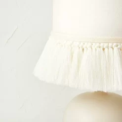 Small Table Lamp With Fringe Shade Off-White (Includes LED Light Bulb) - Opalhouse™ Designed With Jungalow™ -Opalhouse Home Deals Store GUEST 7079ad87 cd05 4cd7 9819 853a3f7ddc63