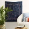 30" X 36" We Are All In This Together Cotton Embroidered Woven Polyester/Cotton Slub Wall Art Blue - Opalhouse™