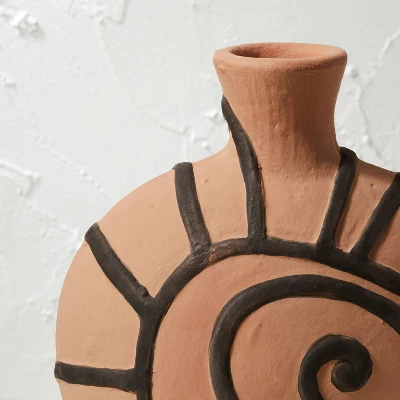 Spiral Shell Terracotta Vase Brown - Opalhouse™ Designed With Jungalow™ 2 Spiral Shell Terracotta Vase Brown - Opalhouse™ Designed With Jungalow™ - Image 2