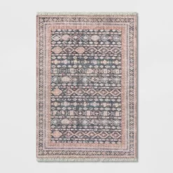 Alexandra Floral Printed Border Persian Rug Blush - Opalhouse™ -Opalhouse Home Deals Store GUEST b64cccec 5c26 44cb bb19 1be2036f9757