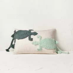 Two Lizard Punch Needle Lumbar Throw Pillow - Opalhouse™ Designed With Jungalow™ -Opalhouse Home Deals Store GUEST b928f6a8 8ca3 4efd 8799 466299a95a4e
