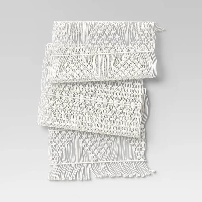 Cotton Macrame Runner White - Opalhouse™ 3 Cotton Macrame Runner White - Opalhouse™ - Image 3