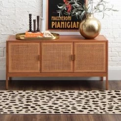 Daffodil Leopard Print Woven Rug - Threshold™ -Opalhouse Home Deals Store GUEST ca6f0185 7f07 4025 bbdb 2103d7e23c18