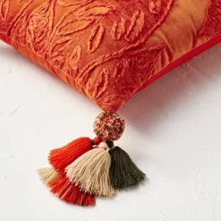 14"x20" Oblong Embroidered Leaf Pattern Accent Pillow Rust - Opalhouse™ Designed With Jungalow™ 5 14"x20" Oblong Embroidered Leaf Pattern Accent Pillow Rust - Opalhouse™ Designed With Jungalow™ -Opalhouse Home Deals Store GUEST d63fc097 241b 42e6 a759 c0f0cd01ee03