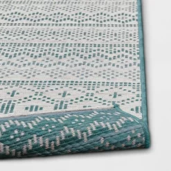 5' X 7' Tapestry Woven Outdoor Rug Aqua - Opalhouse™ -Opalhouse Home Deals Store GUEST d89b2b6c 34c5 4db7 b760 30af76ec6a4a